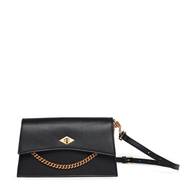 Shop Metier Roma Mini Clutch Handbag In Black Smooth Calfskin