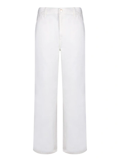 Shop Carhartt Wip Trousers In White