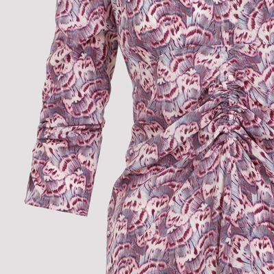 Shop Isabel Marant Albini Midi Dress In Pink & Purple