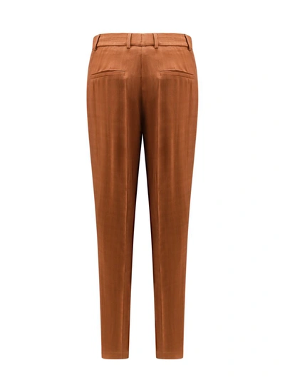 Shop Semicouture Trouser In Brown