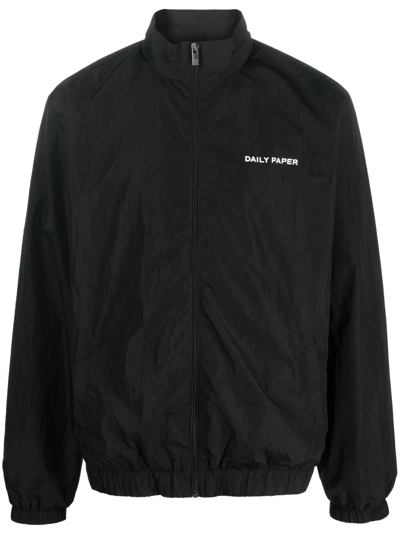 Shop Daily Paper Ss24 Eward Jacket In Black