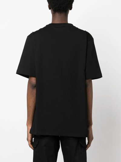 Shop Daily Paper Ss24 Circle Tee In Black