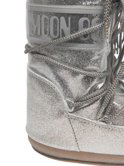 Shop Moon Boot Mb Icon Glitter In Metallic