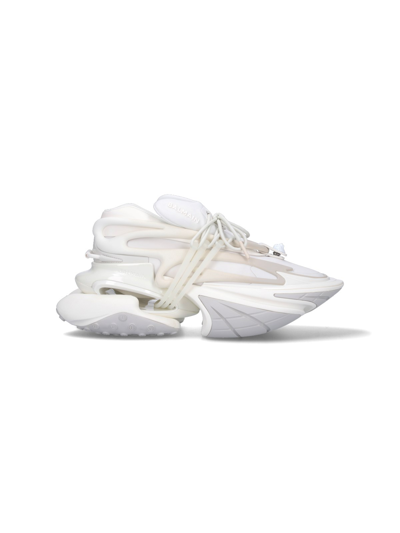 Shop Balmain "unicorn" Sneakers In White