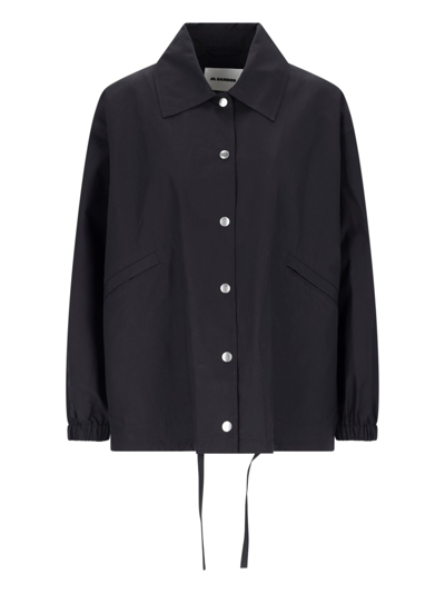 Shop Jil Sander Back Logo Jacket In Black  