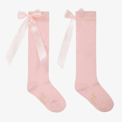 Shop Pretty Originals Girls Pink Bow Cotton Socks