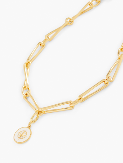 Shop Talbots Twisted Links Necklace - Ivory/gold - 001  In Ivory,gold