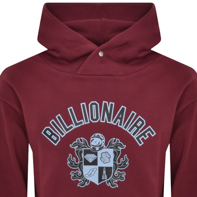 Shop Billionaire Boys Club Crest Logo Hoodie Burgundy