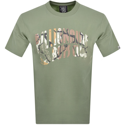 Shop Billionaire Boys Club Camo Arch Logo T Shirt Green