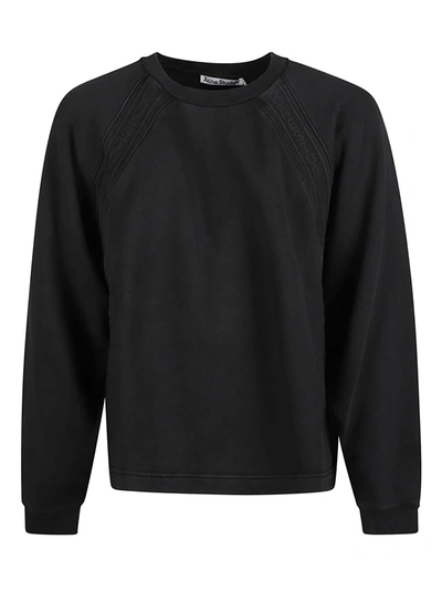 Shop Acne Studios Round Neck Sweatshirt In Black