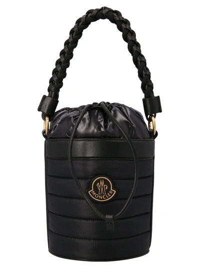 Shop Moncler Kaleah Bucket Bag In Black
