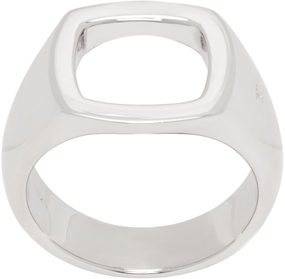Shop Tom Wood Silver Cushion Open Ring In 925 Sterling Silver