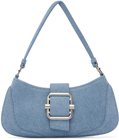 Shop Osoi Blue Brocle Small Bag In Denim Sky