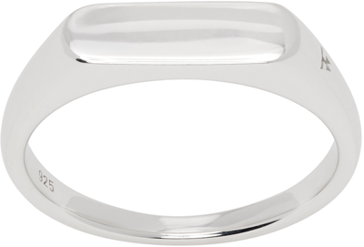 Shop Tom Wood Silver Knut Ring In 925 Sterling Silver