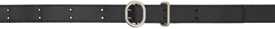 Shop Jil Sander Black Cannolo Belt In 001 Black