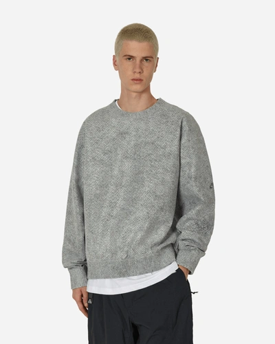 Shop Nike Therma-fit Adv Crewneck Sweatshirt Smoke Grey In Multicolor