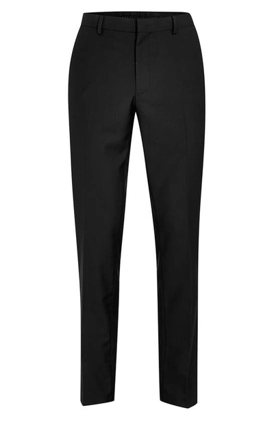 Shop Topman Skinny Fit Black Suit Trousers