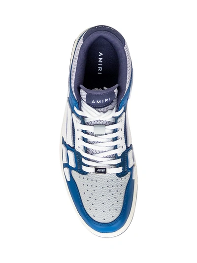 Shop Amiri Sneaker Skel Top Low In Blue