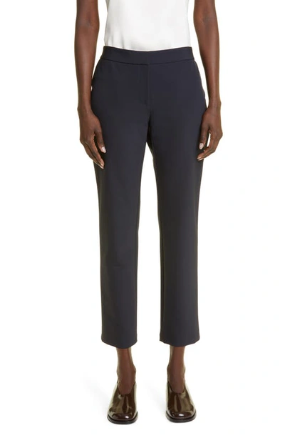 Shop Lafayette 148 Waldorf Straight Leg Ankle Pants In Ink