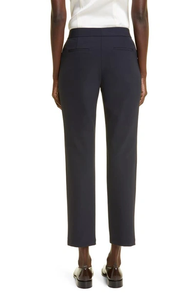 Shop Lafayette 148 Waldorf Straight Leg Ankle Pants In Ink