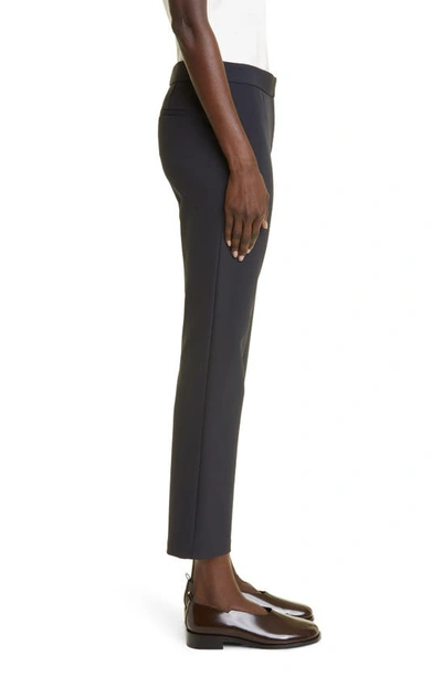 Shop Lafayette 148 Waldorf Straight Leg Ankle Pants In Ink