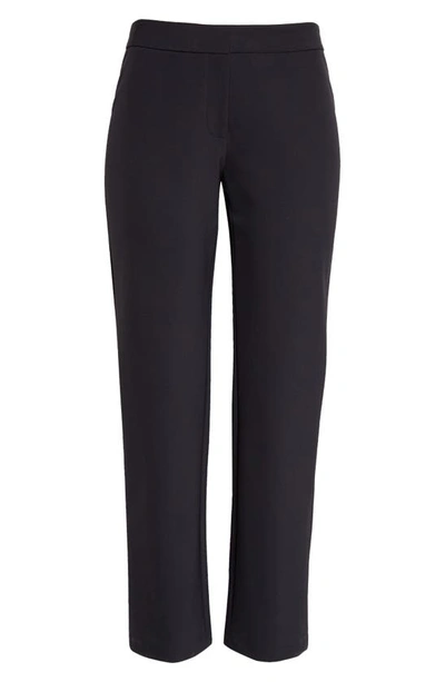 Shop Lafayette 148 Waldorf Straight Leg Ankle Pants In Ink