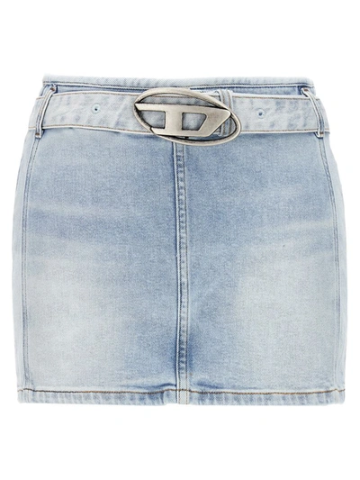 Shop Diesel 'de-flip' Skirt In Blue