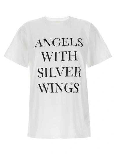 Shop Elisabetta Franchi Printed T-shirt In White/black