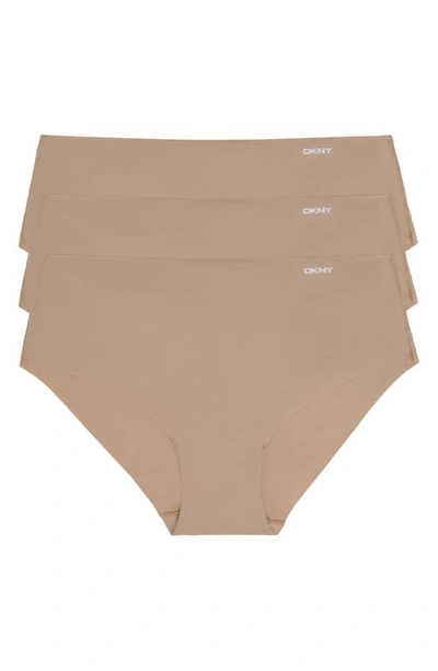 Shop Dkny Litewear Cut Anywhere Assorted 3-pack Hipster Briefs In  Glow
