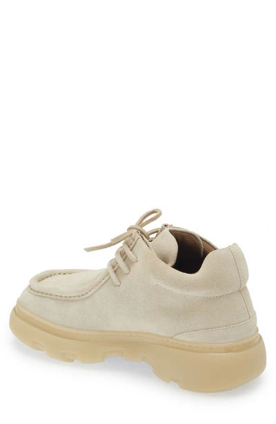 Burberry Sand Suede Creeper Lace-up Shoes In Neutral
