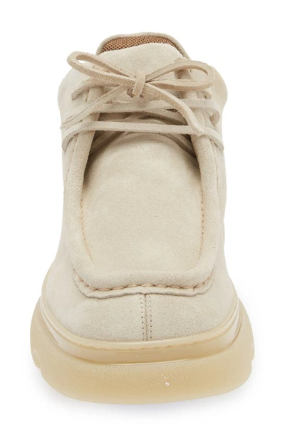 Burberry Sand Suede Creeper Lace-up Shoes In Neutral