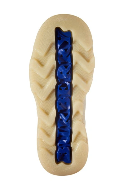 Burberry Sand Suede Creeper Lace-up Shoes In Neutral