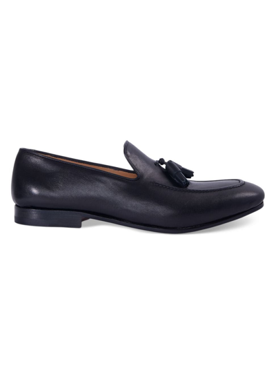Shop Paul Stuart Men's Charleston Leather Loafers In Black