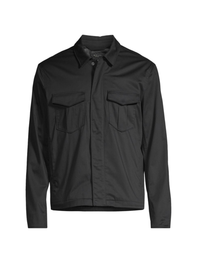 Shop Rag & Bone Men's Garage Cotton-blend Jacket In Black