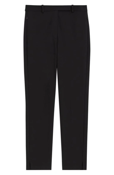 Shop Theory Bistre High Waist Tapered Ankle Pants In Black