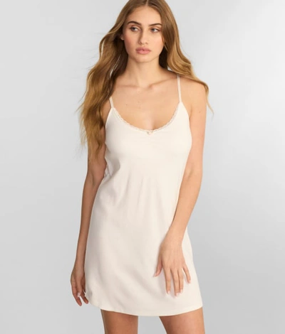 Shop Pj Salvage Pointelle Hearts Knit Chemise In Ivory
