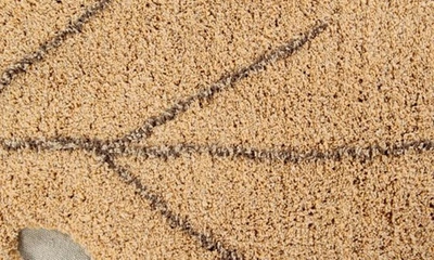 Lorena Canals Monstera Leaf Rug In Honey Soil Brown Olive