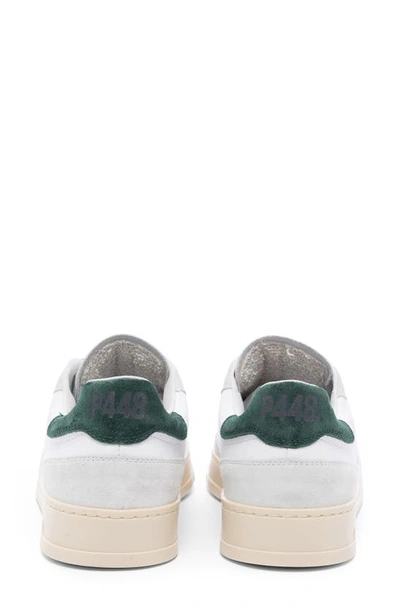Shop P448 Bali Platform Sneaker In White/ Green