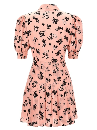 Shop Alessandra Rich 'rose' Dress In Pink