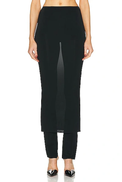 Shop Alaïa Skirt Pants In Noir