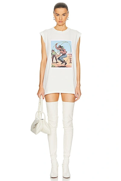 Shop Maison Margiela Rodeo T Shirt In Off White