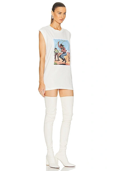 Shop Maison Margiela Rodeo T Shirt In Off White