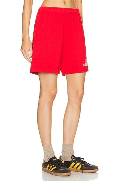 Shop Sporty And Rich Prep Gym Short In Sports Red