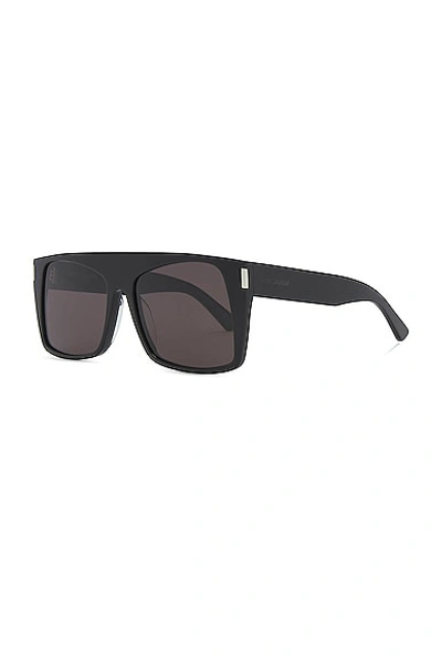 Shop Saint Laurent Sl 651 Vitti Sunglasses In Black