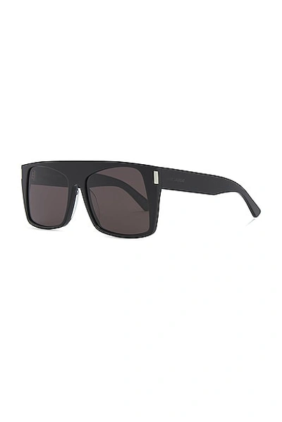 Shop Saint Laurent Vitti Sunglasses In Black