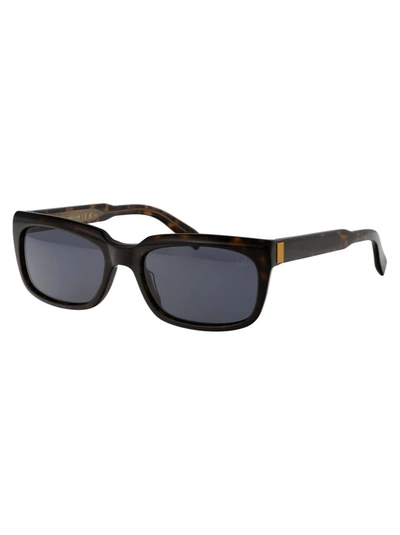 Shop Dunhill Sunglasses In 002 Havana Havana Grey