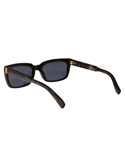 Shop Dunhill Sunglasses In 002 Havana Havana Grey