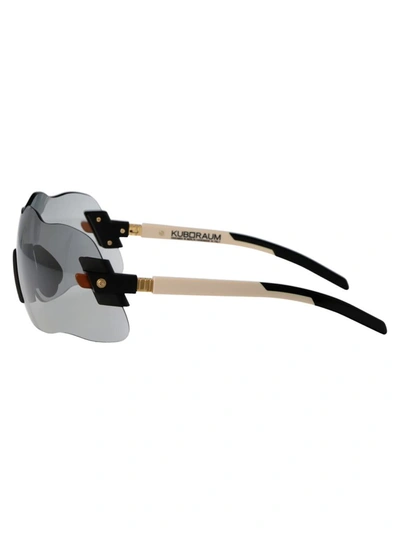 Shop Kuboraum Sunglasses In Bw Grey