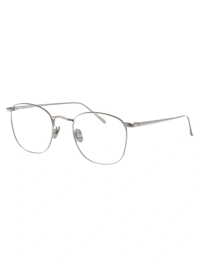 Linda Farrow Simon Glasses In Whitegold/optical