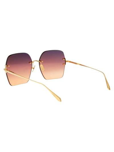Shop Linda Farrow Sunglasses In Yellowgold/whitegold/sunsetgrad